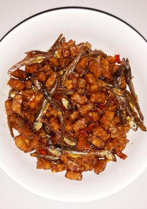 Foto resep Kering tempe ikan teri