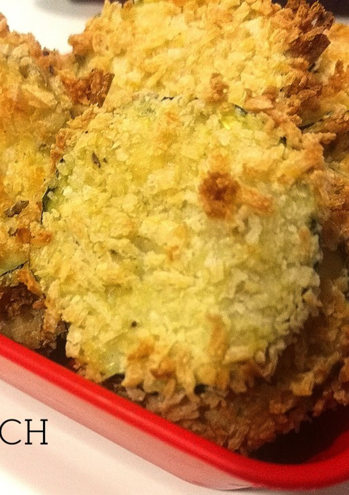 Una foto de Chips de calabacín al parmesano