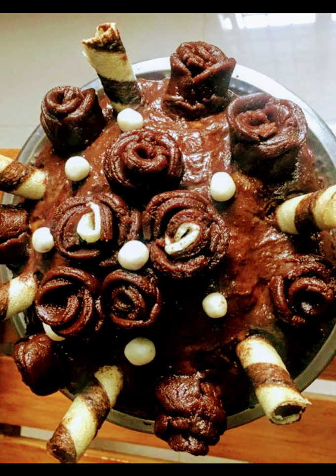 கோதுமை சாக்லேட் கேக் (Homemade wheat chocolate cake recipe in tamil) செய்முறை முக்கிய புகைப்படம்