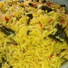 A picture of Moringa jollof rice.