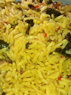A picture of Moringa jollof rice.