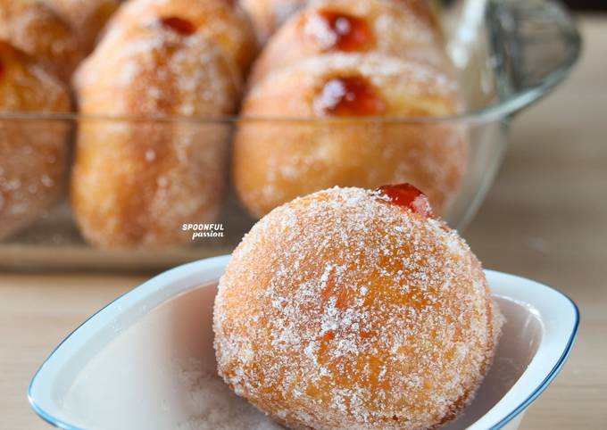 Soft and Fluffy Jelly Donuts