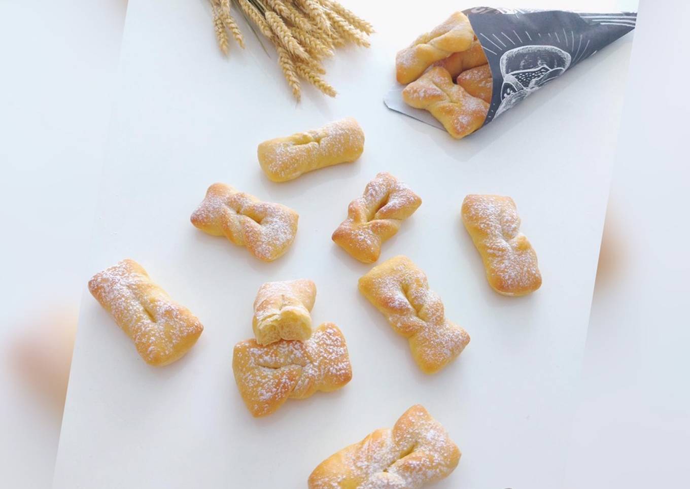 Bugnes légères au four