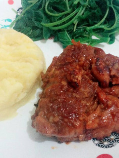 Foto resep Pan fried beef with mashed potato