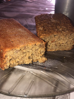 Una foto de Budín de avena y banana