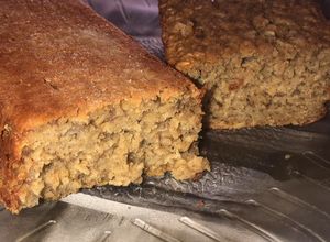 Una foto de Budín de avena y banana