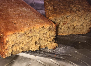Una foto de Budín de avena y banana