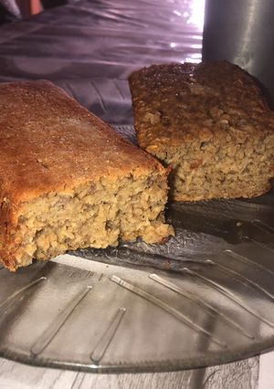 Una foto de Budín de avena y banana