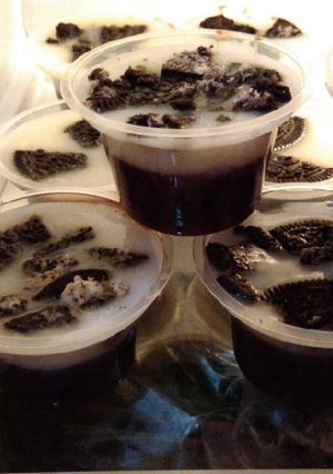 Foto resep Puding susu coklat oreo