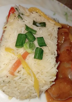 A picture of Vegetable Fried Rice.