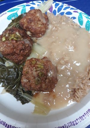 A picture of Chinese Lionhead Meatballs.