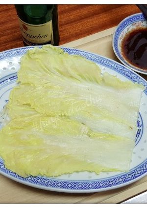 Hình của món Bánh lá cải thảo chiên.