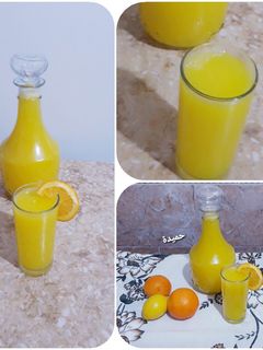 صورة لوصفة عصير البرتقال🍊والليمون🍋