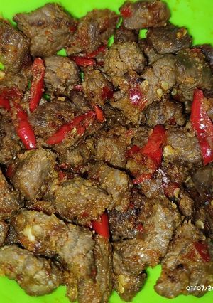 Foto resep Daging sapi balado simple