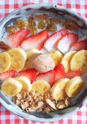 รูปของ Strawberry Banana Peanut butter Overnight