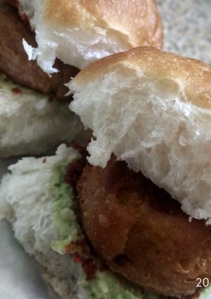 A picture of Bombay vada pav.