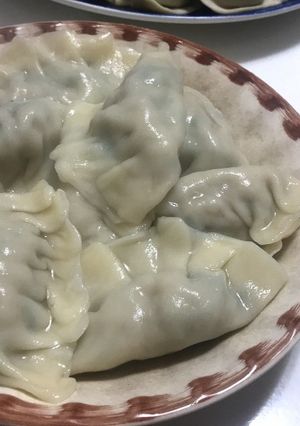 A picture of Cabbage and Chive Dumplings.
