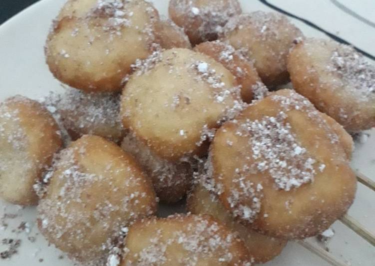 Donat tanpa di ulen,bahan simple no gagal