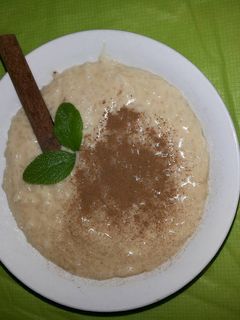 Una foto de Arroz con leche y mastranto