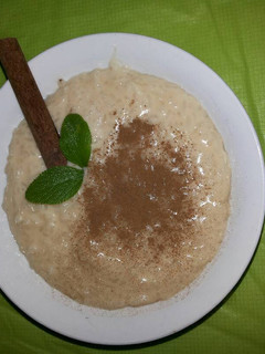 Una foto de Arroz con leche y mastranto