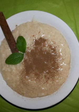Una foto de Arroz con leche y mastranto