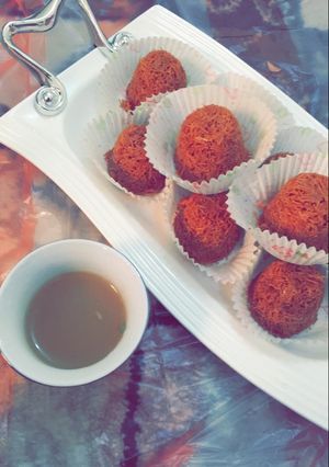 صورة لوصفة كرات الشعيرية الباكستانية.