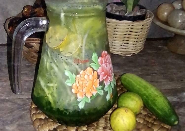 Es Mentimun / Timun Selasih Jeruk Nipis Syrup Melon