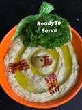 Healthy White Bean, Kale & grilled red bell pepper Hummus { Mediterrian }