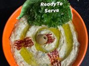 A picture of white bean hummus