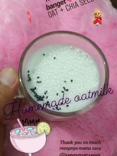 Foto resep Homemade oat milk enak booster ASI
