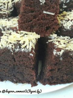 Foto resep Cake Coklat Moist Eggless No Mixer