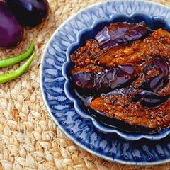 A picture of Sweet & Spicy Brinjal Pickle.