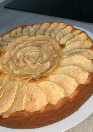 Une photo de Gâteau aux pommes et frangipane