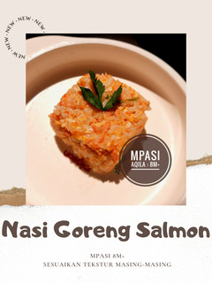 Foto resep MPASI 8M+ : Nasi Goreng Salmon