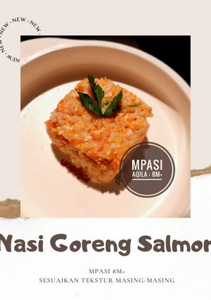 Foto resep MPASI 8M+ : Nasi Goreng Salmon