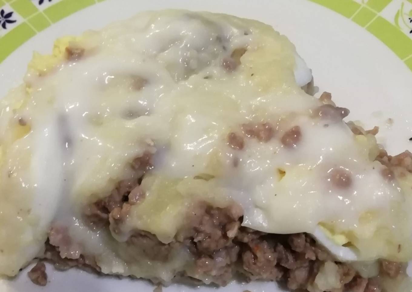 Pastel de papa + cremoso - trabajo