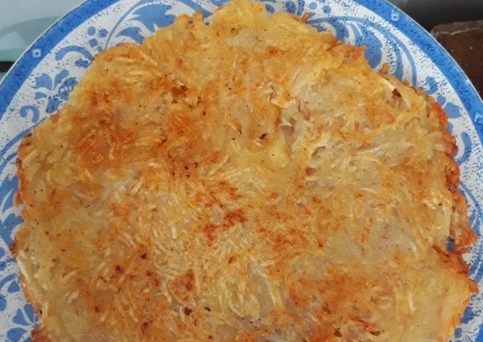 Simple potato pancake (pancake kentang sederhana)