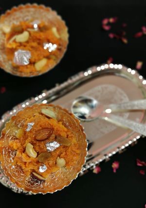 A picture of Gajar ka halwa.