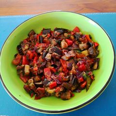 A picture of 🇮🇹🍆🍅🌶Aubergine & Veges ala Teresa😍.