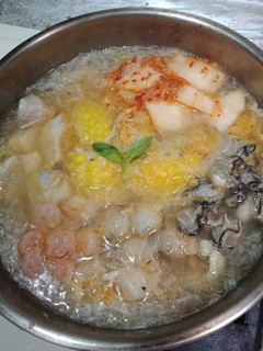 韓式泡菜海鮮米粉湯 的食譜成品照片