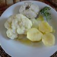 Merluza cocida con coliflor