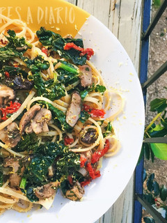 Una foto de Pasta Para Adictos a los Champiñones