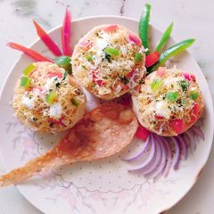 A picture of Basket Chaat..!!.