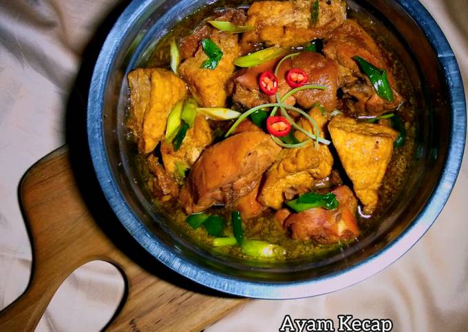 Ayam Kecap dengan Tahu