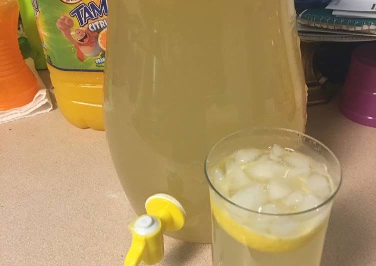 Steps to Make Any-night-of-the-week Homemade tangy lemonade