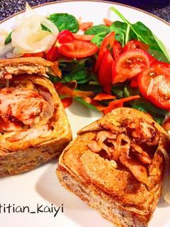 煙三文魚漢堡包厚多士 Smoke salmon burger french toast 的食譜成品照片