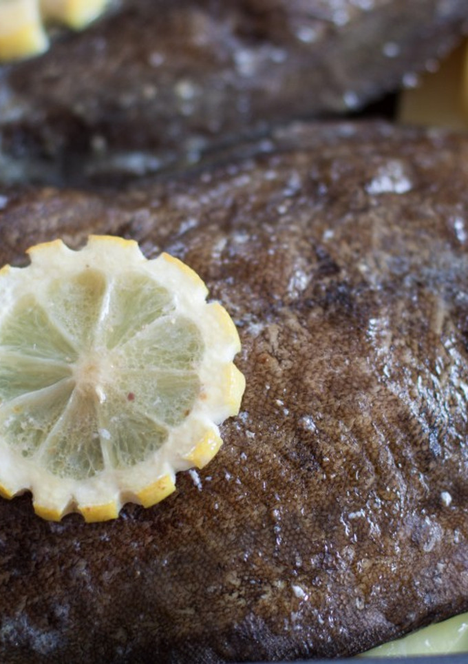 Una foto de Lenguado al horno estilo Meunière
