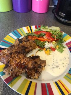 A picture of Grilled lamb chops.