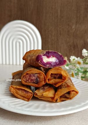 Foto resep Lumpia Ubi Keju Lumer