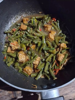Foto resep Tumis kacang panjang+tempe+teri